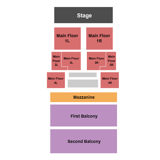 Riviera Theatre - IL End Stage GC Seating Chart